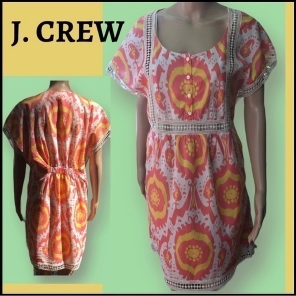 J. Crew Beautiful Summer Ikat Print Dress
